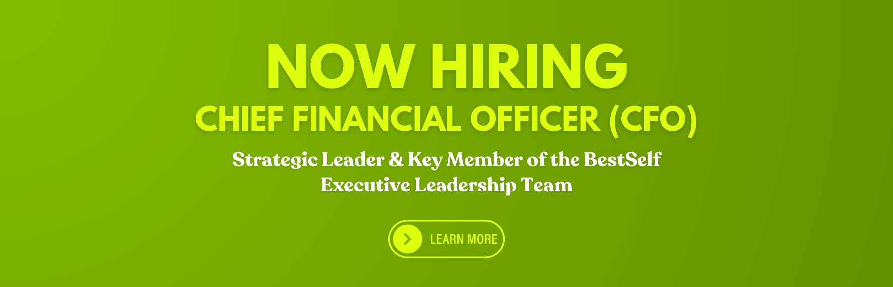 Now Hiring CFO