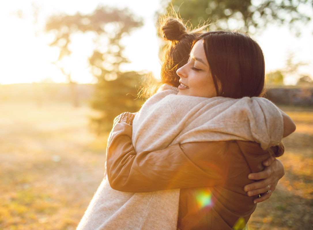 Friends Hugging