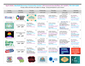 RCOC Calendar April 2026