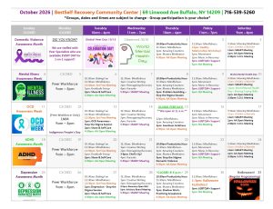 October RCOC Activity Calendar